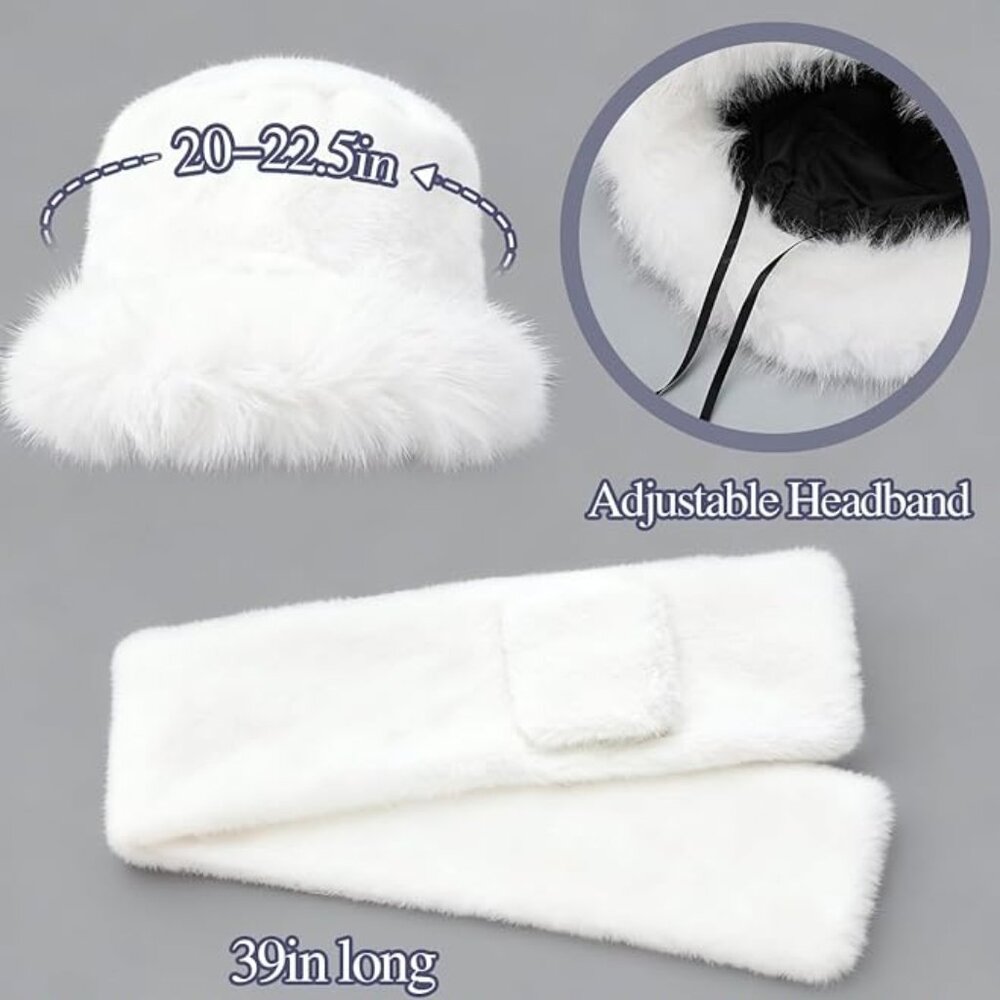 Warm Fur Bucket Hat - Picture 2 of 5
